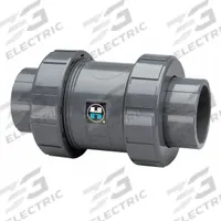 HAYWARD Check Valve: Ball, Inline Valve Body, CPVC, 2 1/2 in Pipe Size, Socket x Socket, Std, EPDM (MPN TC2250SE). Key specifications — Ball Material: CPVC; Brand: HAYWARD.