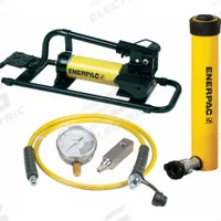 ENERPAC Ram and Pump Set: 10 ton Cylinder Nominal Capacity, 10 1/8 in Cylinder Stroke, P392FP (MPN SCR1010FP). Key specifications — attr96781: GA2; attr96779: Mfr. No. RC1010; attr96780: P392FP; attr98877: ENERPAC.