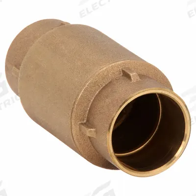 APPROVED VENDOR Spring Check Valve: Inline Valve Body, 1 1/2 in Pipe Size, Sweat x Sweat - Bronze Poppet Check Valves