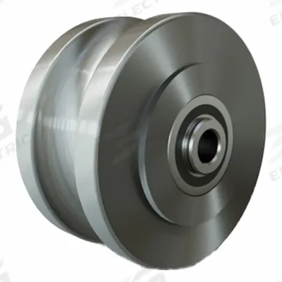 HAMILTON Track Wheel: 4 in Wheel Dia., 2 in Wheel Wd, 1,250 lb Load Capacity - U-Groove Wheels