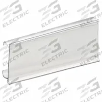 AIGNER Label Holder: 3 in x 1 1/4 in, Clear, Slide-In, 25 Label Holders, Snap-On, Plastic, 25 PK (MPN WR1253). Key specifications — Color: Clear; Label Attachment Type: Slide-In; Finish: Smooth; Mounting Type: Snap-On; Material: Plastic; Brand: AIGNER.