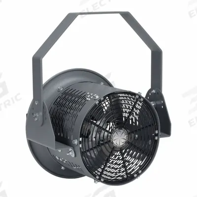 TPI INDUSTRIAL Mounted Fan: 8 in Blade Dia, 120V AC, 1/4 hp Motor HP - High-Velocity Industrial Wall-Mount Fans