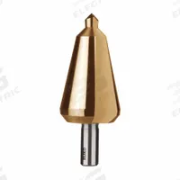 RUKO TOOLS Tube and Sheet Drill: 36 mm to 50 mm, HSS, 3-Flats Shank (MPN 101005T). Key specifications — attr1234936: Not Impact Rated; attr1234951: 36 mm to 50 mm.