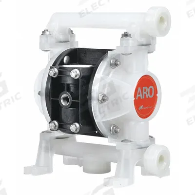 ARO Double Diaphragm Pump: Polypropylene Body, 3/8 in, NPT Connection, 10.6 gpm - Polypropylene Housing AODD Pumps