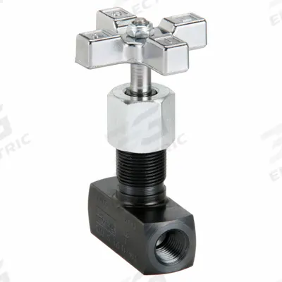 Parker Metering Valve: 5 gpm Max Flow Rate, 1/4 in NPT, 1/4 in NPT, 5,000 psi Max Pressure - Precision Needle Flow Control Valves