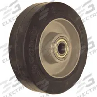 APPROVED VENDOR Caster Wheel: 3 15/16 in Wheel Dia., 1 5/8 in Wheel Wd, Rubber, 220 lb Load Rating (MPN ALSI 100/15HK). Key specifications — Wheel Core Material: Aluminum; Wheel/Tread Color: Black; Brand: APPROVED VENDOR.