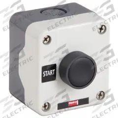 DAYTON Control Station: Push Button, 0 Pilot Lights, 1NO, Start, (1) Push Button, Momentary (MPN 32W265). Key specifications — Brand: DAYTON; Operator Legend: Start; Operator Color: Black; Operator Configuration Type: (1) Push Button.