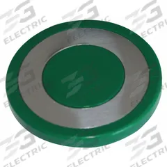 EATON Mushroom Head: 30 mm Panel Size, Non-Illuminated, Metallic, Green (MPN 10250TB61). Key specifications — Manufacturer Part Number: 10250TB61; Compatible Operator Illumination: Non-Illuminated; Compatible with Series: 10250T; Head Attachment Type: Screw-On; Head Material: Zinc; Brand: EATON.
