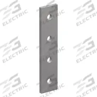 Straight Flat Plate: Straight Flat Plate, 25 Series, 4 mm x 22 mm x 100 mm, For 6 1/2 mm Slot Wd (MPN 25-4117). Key specifications — Material: Aluminum; Brand: 80/20; Finish: Anodized.