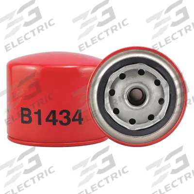 BALDWIN FILTERS Oil Filter: B1434, LF3758, 3/4"-16 Thread Size, 3 1/4 in Overall Ht, Oil - Spin-On Oil Filters