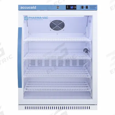 ACCUCOLD Vaccine Refrigerator: 6 cu ft, Upright, 2°C to 8°C, 25 in Overall Dp - Pharmacy & Vaccine Refrigerators