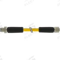 Cordset: M12 Female Straight X Bare Wire, 5 Pins, Yellow, TPE, 3 m Cable Lg, 12 A Max Current (A) (MPN 7700-P4221-U0D0300). Key specifications — Cable Jacket Color: Yellow; End 1 Gender: Female; End 1 Mounting Orientation: Straight; End 2 Connection Type: Bare Wire; IP Rating: IP66K; Brand: MURRELEKTRONIK; Wire Size: 16 AWG; Cable Jacket Material: TPE.