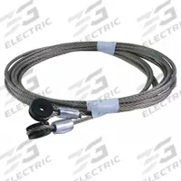 AMERICAN GARAGE DOOR SUPPLY Cable Assembly: Stainless Steel, 7 x 19, 115 in Overall Lg, 1 PR (MPN TD-CAS14-115). Key specifications — Brand: AMERICAN GARAGE DOOR SUPPLY; Material: Stainless Steel; Product Type: Cable Assembly; Stranding: 7 x 19.
