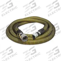 Suction and Discharge Hose: 2 in Hose Inside Dia., 17 psi, Black/Yellow, 2 in x 2 in Fitting Size (MPN SH200-30CN). Key specifications — Temp. Range: -40° to 140°F; Hose Color: Yellow; Brand: APPROVED VENDOR.