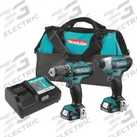 MAKITA Cordless Tool Combination Kit: 2 Tools, Drill/Impact Driver, 12 V DC Volt, Battery Included (MPN CT232). Key specifications — attr1176460: Drill.