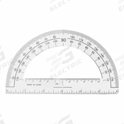 SPARCO Protractor: 6 in Blade Lg, 0°to 180°, 1° Graduations - Manual-Reading Protractors