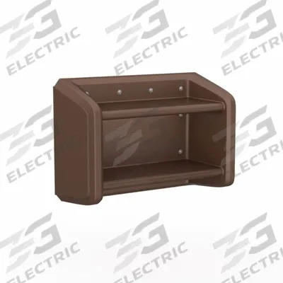 CORTECH Wall Shelf/Coat Rack: Brown, 24 in Overall Ht, 35 in Overall Wd, 15 in Overall Dp - Wall-Mounted Shelves
