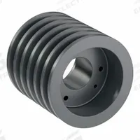 APPROVED VENDOR V-Belt Pulley: B46, 6 Groove, 4.95 in OD, Bushed Bore, SD, Quick Detachable (MPN 6B46SD). Key specifications — Pulley Industry Number: B46; Pitch Diameter: 4.6 in (5L, B); For Belt Section (broad, with similar types): 4L, A, or AX.