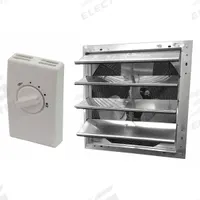 Attic Exhaust Fan: Gable Mount, Electric Motor, Max. 1,500 sq ft Attic, 1,095 cfm Max., Thermostat (MPN 347HX9). Key specifications — Includes: Shutter; Includes Humidistat: No; Includes Shutter: Yes; Includes Thermostat: Yes; Mounting Location: Gable; Nameplate Voltage: 120V AC; High-Efficiency Motor: No; Brand: DAYTON.