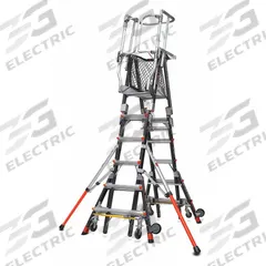 LITTLE GIANT Combination Ladder: 2 Configurations, Fiberglass, 375 lb Load Capacity, 117 lb Wt (MPN 19506-244). Key specifications — Brand: LITTLE GIANT; Included Features: Safety Net.