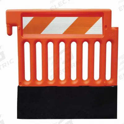APPROVED VENDOR Pedestrian Barricade: Manual Carry, 38 in Ht, 3 9/16 ft Lg, 15 1/4 in Wd - Railing Barricades