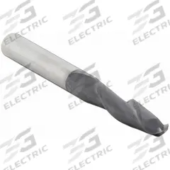 CLEVELAND Ball End Mill: Carbide, TiAlN Coated, 2 Flute, 7/16" Mill Dia, 3" LOC, 6" OAL (MPN C80954)