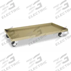 APPROVED VENDOR Cabinet Dolly: 1,000 lb, Beige, 6 in H x 37 in W x 19 in D, 5 in Lowered Ht (MPN 1UFC6). Key specifications — Color: Beige; Caster Wheel Type: Swivel; Caster/Wheel Configuration: (2) Swivel with Brake; Brand: APPROVED VENDOR; Caster Wheel/Tread Material: Polyurethane.