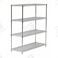 APPROVED VENDOR Wire Shelving Unit: Starter, 48 in x 24 in, 54 in Overall Ht, 4 Shelves, Dry, Silver (MPN 45VY19). Key specifications — Recommended Environments: Dry; Color: Silver; Finish: Chrome; Material: Steel; Brand: APPROVED VENDOR.