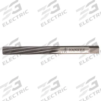 YANKEE Hand Reamer: 3/16 in, Spiral Flute, LH - Left-Hand Spiral-Flute Hand Reamers
