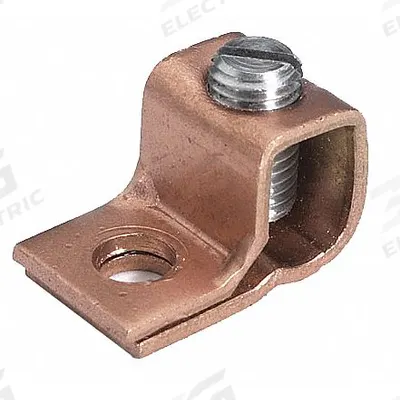 BURNDY Mechanical Connectors: 10 AWG – 4 AWG Wire Sizes, #10 Stud Size - Straight Mechanical Lugs