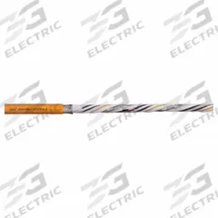 CHAINFLEX VFD Servo Motor Cable: (4) 16 AWG (1.5)/(2) Shielded Twisted Pr 18 AWG (0.75), Orange (MPN CF270-UL15722D). Key specifications — Conductor Grouping: (4) 16 AWG/(2) Shielded Twisted Pair 18 AWG; Includes Ground: Yes; Overall Length: Order by the Foot; Minimum Bend Radius Factor - Fixed: 5 x OD; Minimum Bend Radius Factor - Flexible: 8 x OD; Brand: CHAINFLEX.