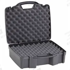 PLANO MOLDING Protective Case: 11 3/8 in x 16 1/4 in x 5 3/4 in Inside, Convoluted, Black, 3 lb Wt (MPN 140402). Key specifications — Closure Type: Recessed; Brand: PLANO MOLDING; Carry-On Size: No.
