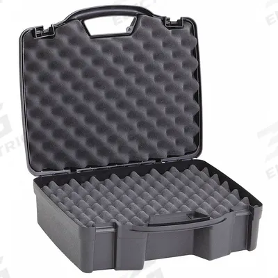 PLANO MOLDING Protective Case: 11 3/8 in x 16 1/4 in x 5 3/4 in Inside, Convoluted, Black - Suitcase-Style Cases