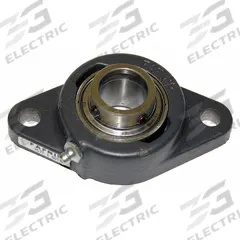 TIMKEN 2 Bolt Flange Bearing: Radial Ball, 1 in Bore, Cast Iron, Set Screws, 4 55/64 in Lg, Rhombus (MPN YCJT 1 SGT). Key specifications — Bore Type: Cylindrical; Brand: TIMKEN; Lubricant Material: NLGI #2 Equivalent; Mounting Bolt Size: 7/16 in; System of Measurement: Inch.