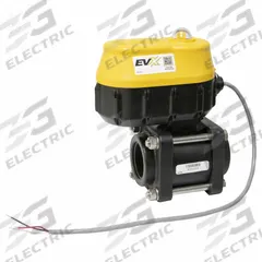 BANJO Electrically Actuated Two-Way Ball Valve: 1 1/2 in Nominal Valve Size, 24V DC, Three-Piece, 6P (MPN EVX15124). Key specifications — Actuator Features: Internally Fused/Automatic Reset; Brand: BANJO.