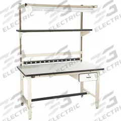 PRO-LINE Workstation: Adj Ht, Laminate, 60 in x 30 in, 5,000 lb Overall Load Capacity, Beige (MPN BIB2). Key specifications — Brand: PRO-LINE; Height Adjustability: Adjustable Height.