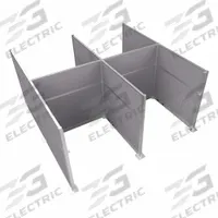 VERSARE Cubicle Kit: 72 in Overall Ht, 48 in_72 in Overall Wd, 8 Panels, Cloud Gray, Fabric (MPN HPEK-4P4-S-VCLG). Key specifications — Panel Color: Cloud Gray; Brand: VERSARE; Panel Material: Fabric.