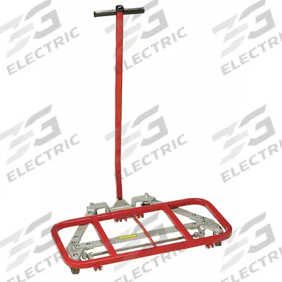 RAYMOND PRODUCTS Furniture Dolly: 600 lb, Red/Silver, 42 in H x 32 in W x 23 in D - Lift-&-Roll Desk Dollies