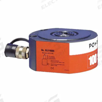 POWER TEAM Standard Hydraulic Rams: Single Acting, 100 ton Nominal Capacity - Low Profile Rams