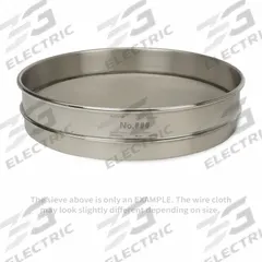 ADVANTECH Standard Stainless Steel Cloth Test Sieve: Stainless Steel, 12 in Outside Dia, 2 5/8 in Ht (MPN 7/16"SS12H). Key specifications — Screen Material: Stainless Steel; Brand: ADVANTECH; Frame Material: Stainless Steel; Standards: ASTM E11; US Standard Screen Size: 7/16 in.