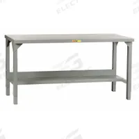LITTLE GIANT Workbench: Adj Ht, Steel, 60 in x 24 in, 4,500 lb Overall Load Capacity, Gray (MPN WST2-2460-AH). Key specifications — Brand: LITTLE GIANT.
