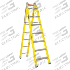 LOUISVILLE LADDER Combination Ladder: 2 Configurations, Fiberglass, 375 lb Load Capacity, 39 lb Wt (MPN FXC1207). Key specifications — Brand: LOUISVILLE LADDER; Included Features: Mar-Resistant End Caps.