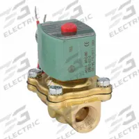 REDHAT Solenoid Valve: 2-Way, Normally Closed, 1/2 in Pipe Size, 110V AC/120V AC, Watertight (MPN 8210G002V). Key specifications — Pipe Size: 1/2 in; Voltage: 110V AC; Brand: REDHAT; Coil Enclosure: Watertight.