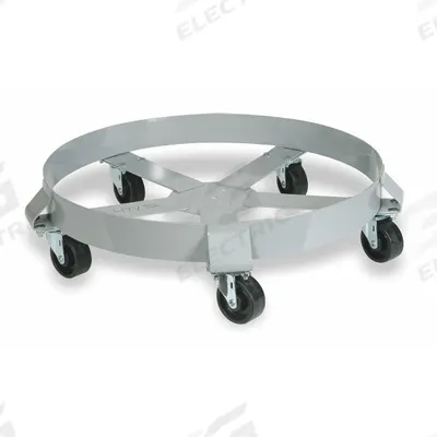 APPROVED VENDOR Drum Dolly: 1,250 lb Load Capacity, For 55 gal Container Capacity, Round - Cross-Brace Drum Dollies with Support Ring