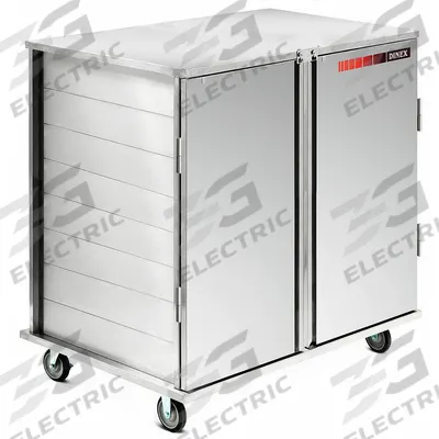 CARLISLE DINEX Meal Delivery Cart: 32 Trays, Pass-Through, 2 Doors, Stainless Steel - Pass-Through Stainless Steel Delivery Carts