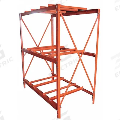 Dayton Drum Rack: 60 in x 34 in x 70 in, For 6 Drums, 3 Levels, 4,800 lb Wt Capacity - Drum Storage Racks