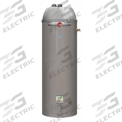 RHEEM Residential Gas Water Heater: Natural Gas, Low NOx, 40 gal, 40,000 BTU - Light-Duty Residential Gas Water Heaters