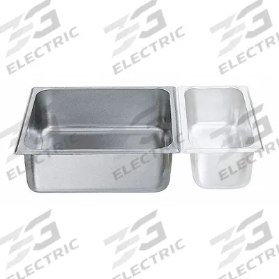 SPRING USA Food Pan: Two-Thirds Size, Rectangular, 1.8 ga Gauge, 9.38 qt Capacity - Steam Table Pans