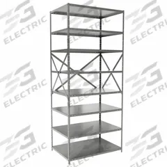 HALLOWELL Metal Shelving: Standalone, Medium-Duty, 36 in x 24 in, 84 in Overall Ht, 8 Shelves (MPN F4513-24HG). Key specifications — Frame Material: Steel; Shelving Material: Steel; Assembled: Unassembled; Color: Gray; Brand: HALLOWELL.