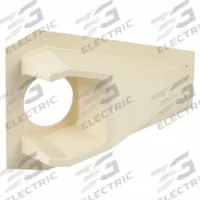 PAWLING CORP Door Knob Protector: 11 1/4 in Lg, 6 1/8 in Wd, 3 in Projection, Ivory, PVC, 11 1/4 in (MPN DKP-10-0-2). Key specifications — Color: Ivory; Brand: PAWLING CORP; Material: PVC; Finish: White.